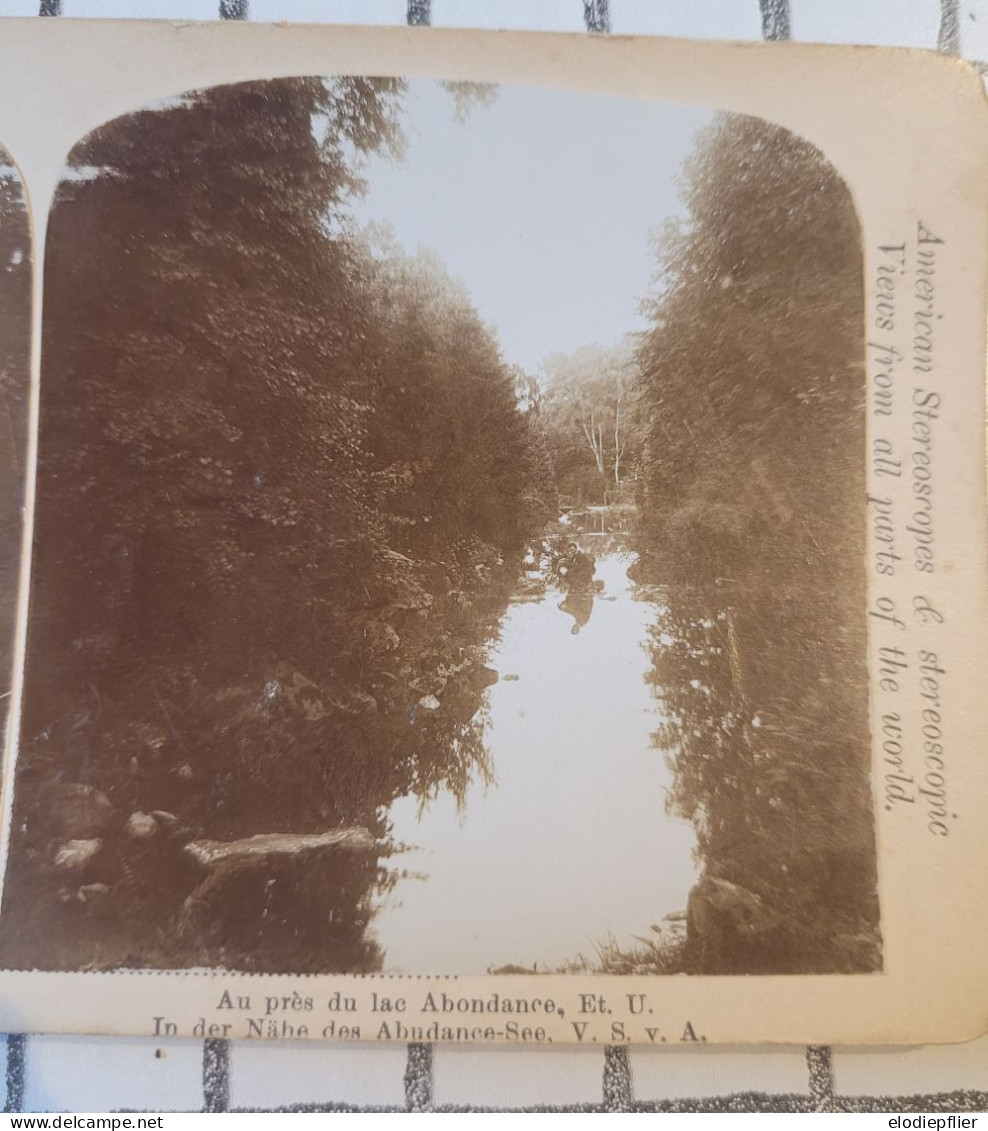 Au Près Du Lac Abondance. Et. U American Stereoscopes - Stereoscopes - Side-by-side Viewers