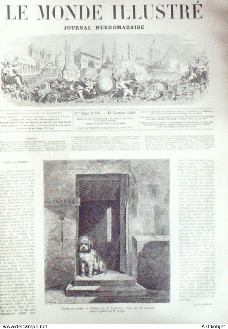 Le Monde Illustré 1860 N°187 Chine Fort Pei-Ho, Pé-tang Gaete Longchamp Défilé Garde Impériale - 1850 - 1899