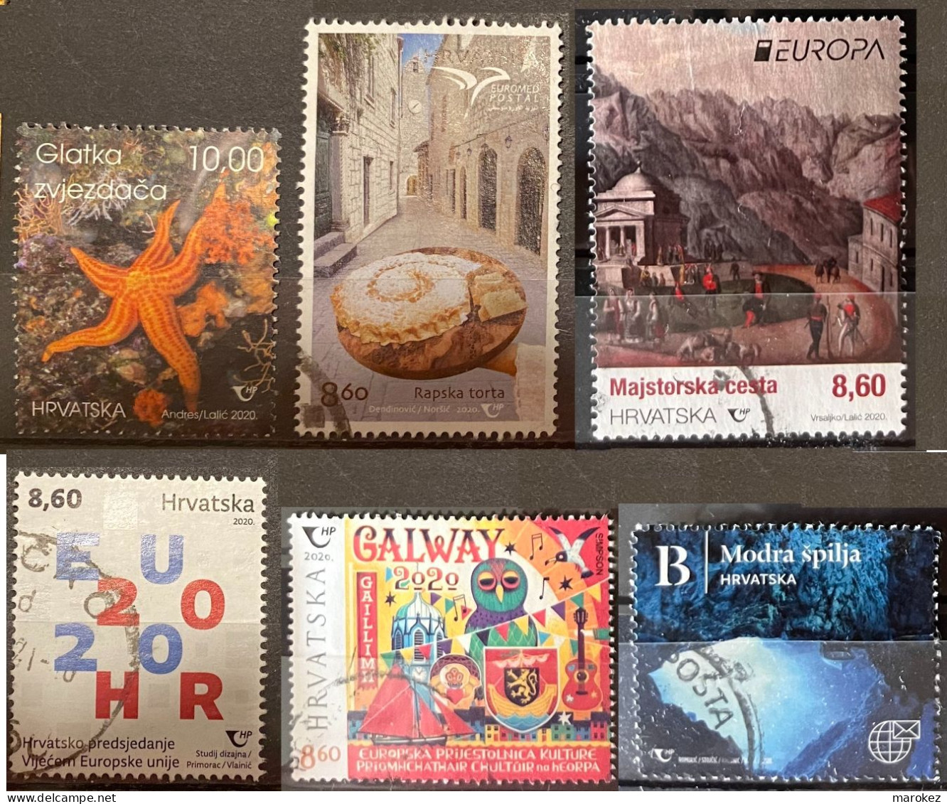 CROATIA 2020 Fauna,Nature,Culture,Europa,Euromed Postal&Politics Postally Used MICHEL # 1438,1439,1442,1449,1470,1479 - Kroatien