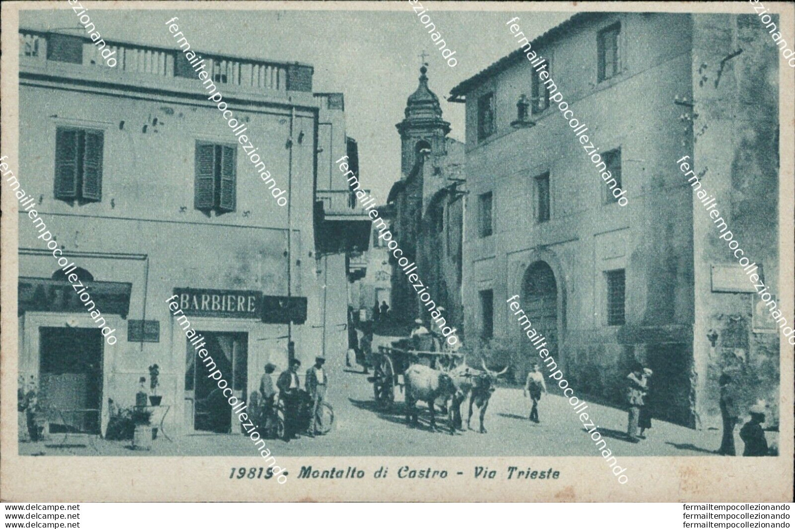 Bi443 Cartolina Montalto Di Castro Via Trieste Provincia Di Viterbo - Viterbo