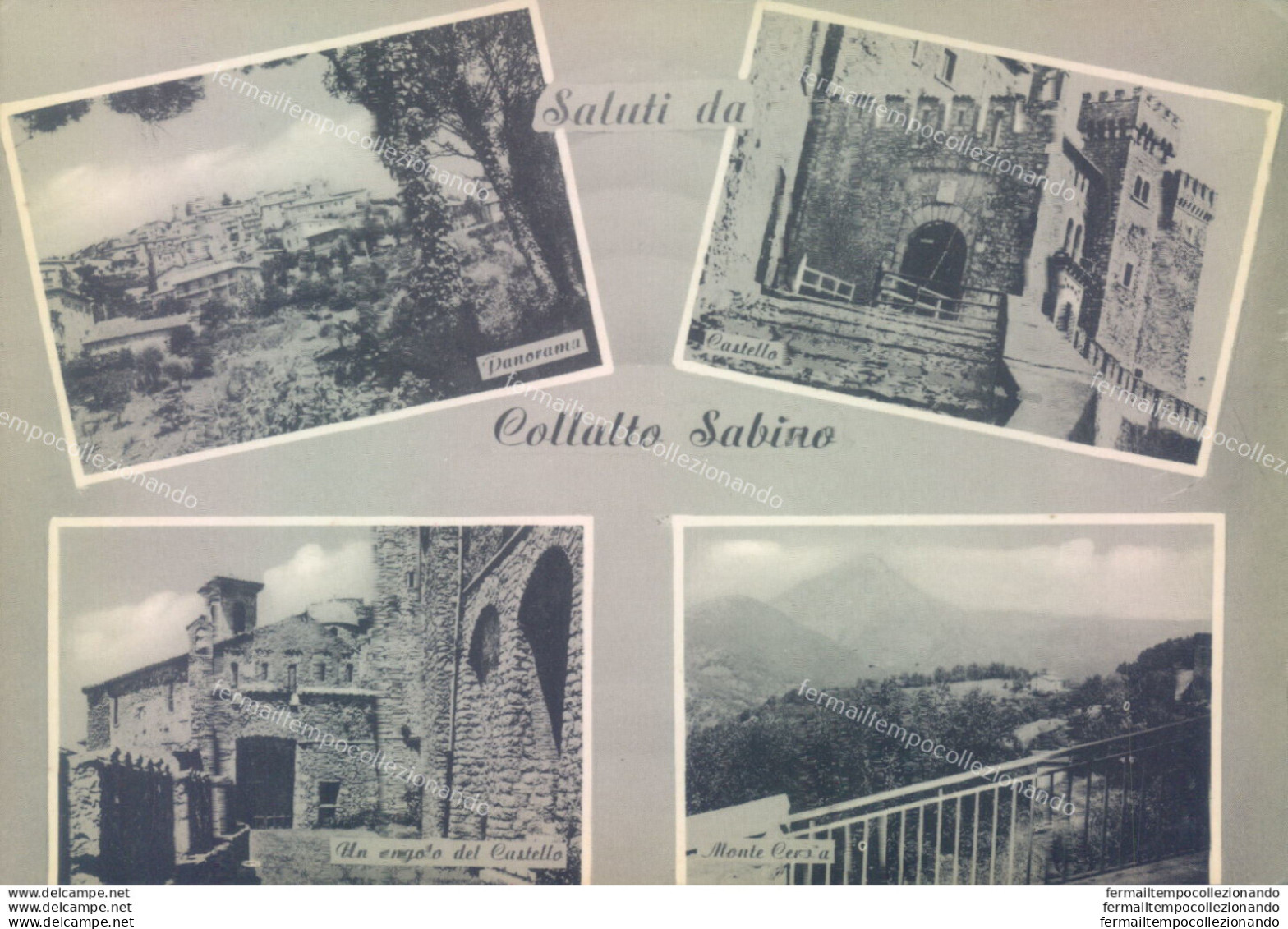 Ab487 Cartolina Saluti Da Collalto Sabino Provincia Di Rieti - Rieti
