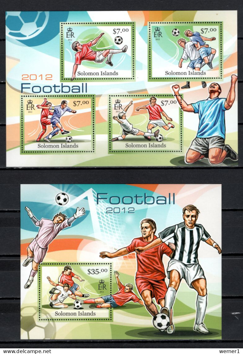 Solomon Islands 2013 Football Soccer Sheetlet + S/s MNH - Ungebraucht