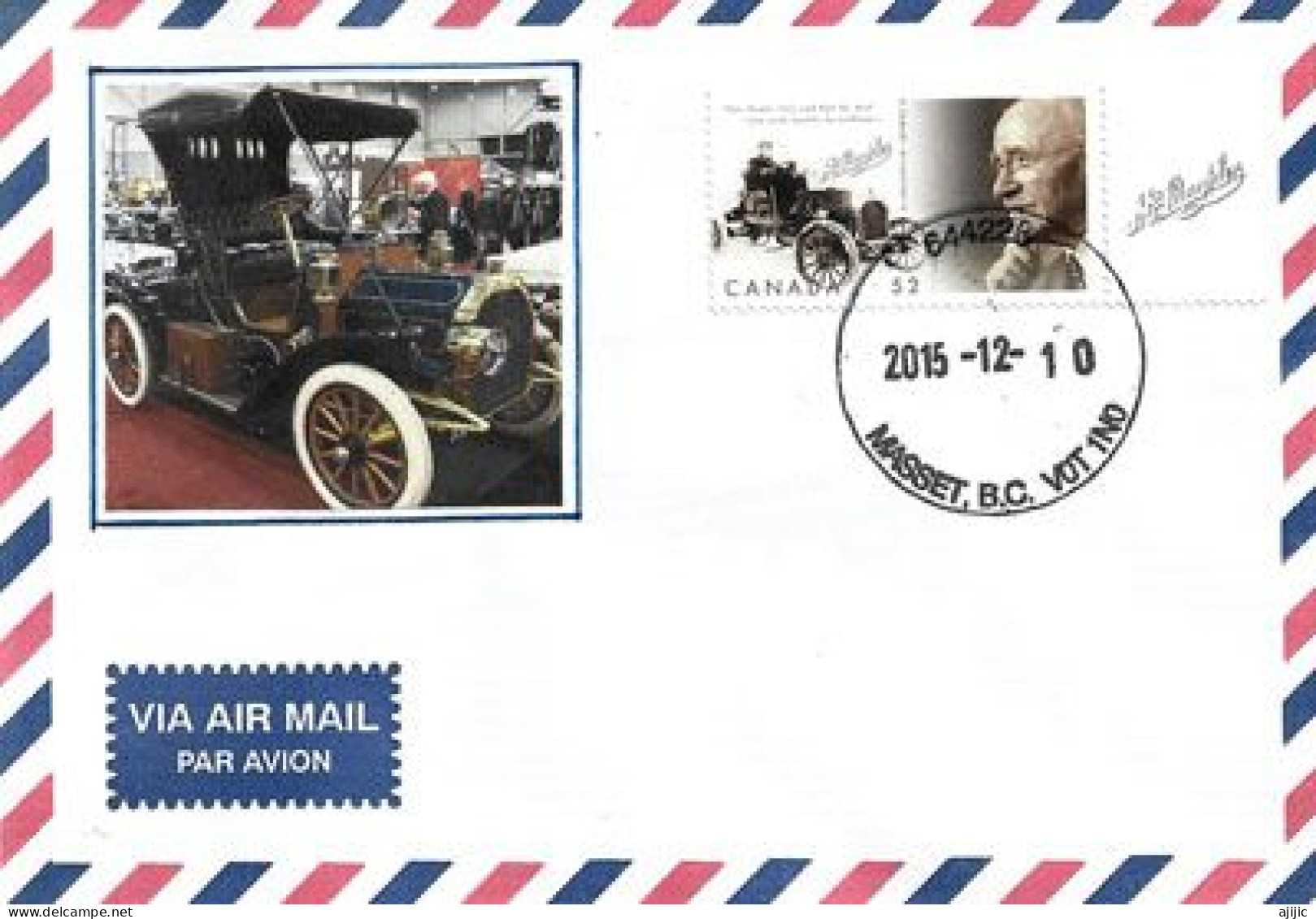 CANADA. McLaughlin Car (Canadian Manufacturer Of Automobiles), Letter From Masset (Graham Island) British Columbia - Cars