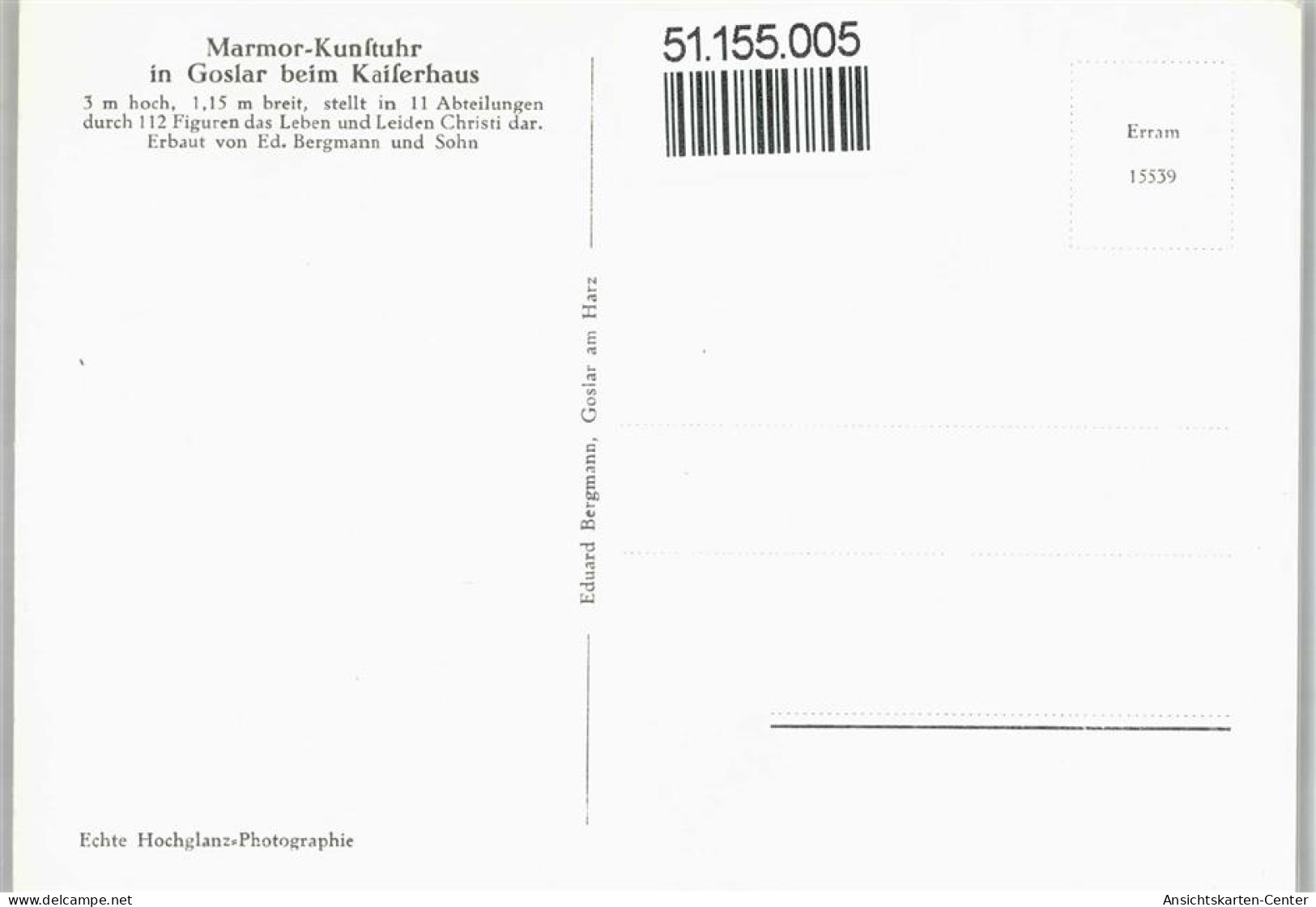 51155005 - Marmor Kunstuhr , Goslar - Altri & Non Classificati