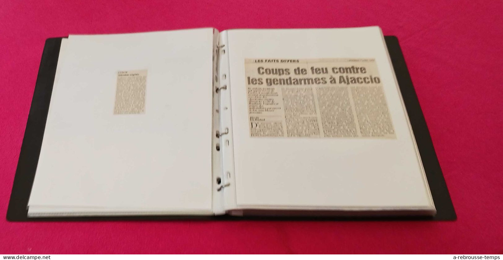 CORSE- FLNC Attentats Nationalisme Police-classeur de + de 80 articles de presse originaux -Années 1994-1995-1996-Tb