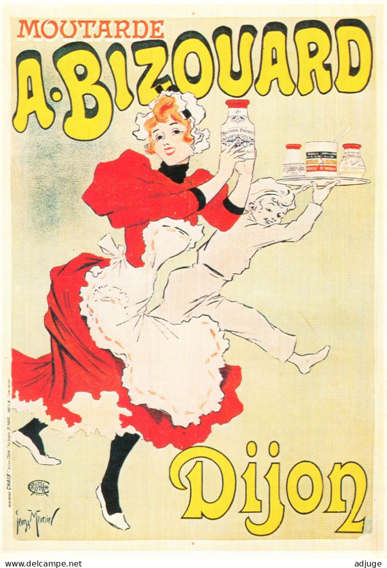 CPM-Affiche Publicité Moutarde BIZOUARD Dijon Illustrateur Georges Meunier Style Belle Époque*TBE - Pubblicitari