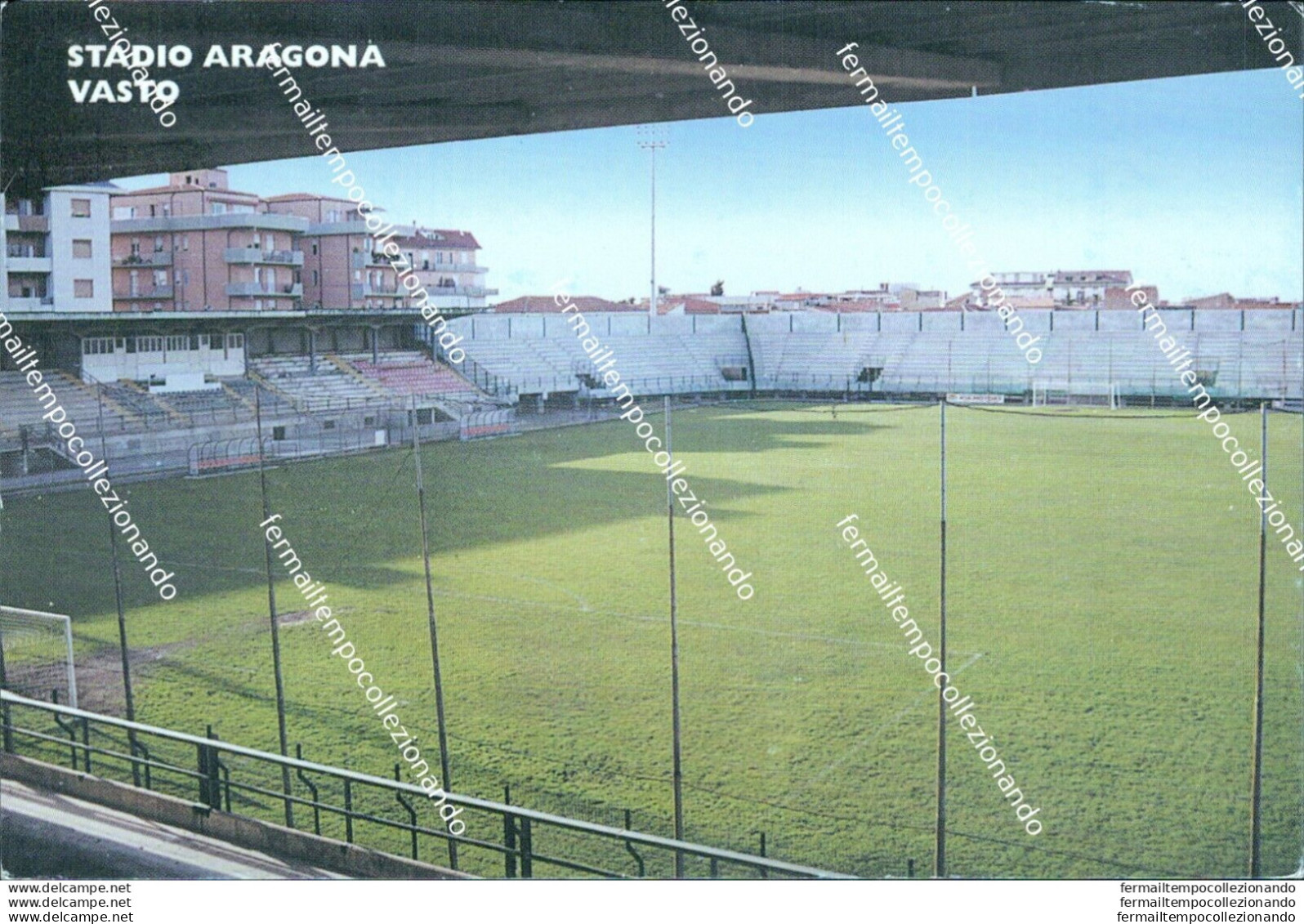 Bn444 Cartolina Vasto Stadio Aragona Provincia Di Chieti - Chieti