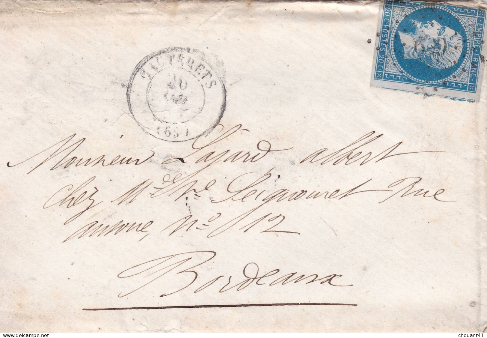 LAC 14A PC 659 Cauterets Pour Bordeaux 1859 - 1849-1876: Periodo Clásico