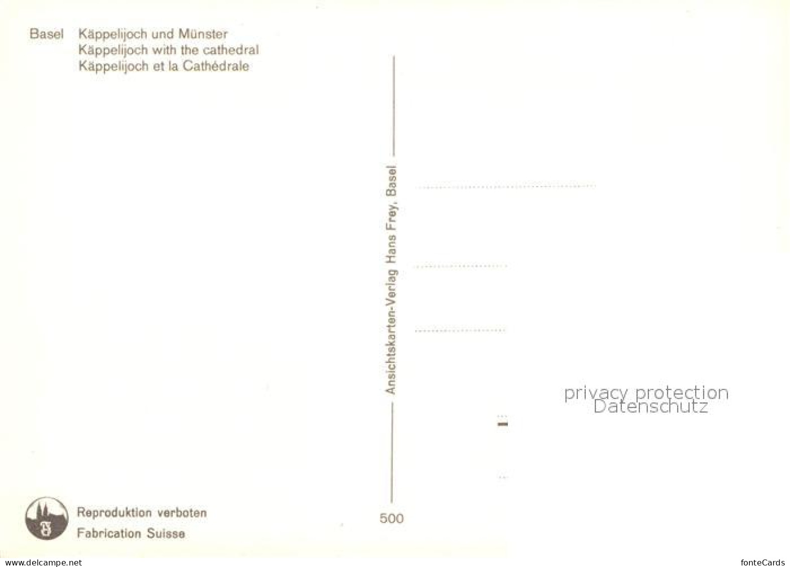 13020380 Basel BS Kaeppelijoch Muenster  Basel BS - Other & Unclassified