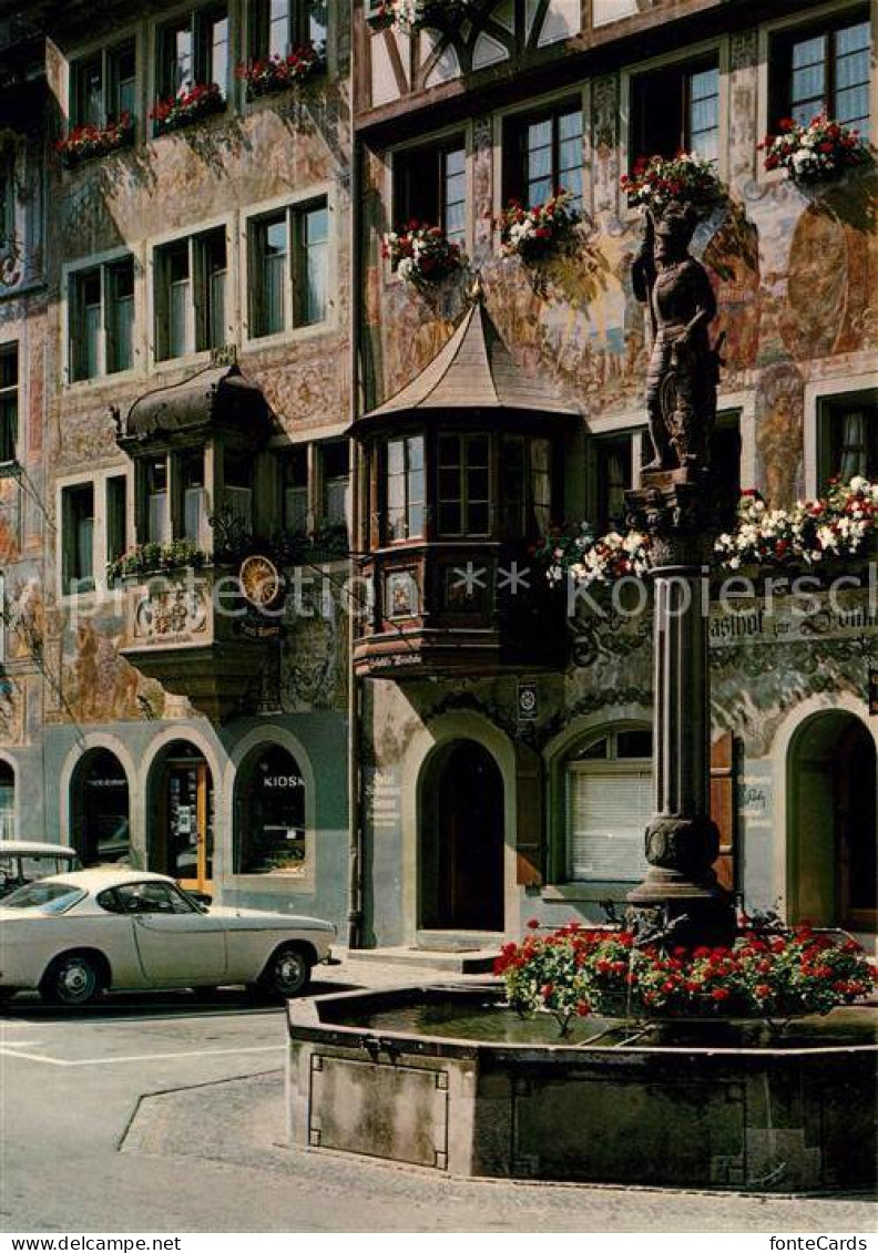 13018270 Stein Rhein Rathausplatz Brunnen Stein Rhein - Sonstige & Ohne Zuordnung