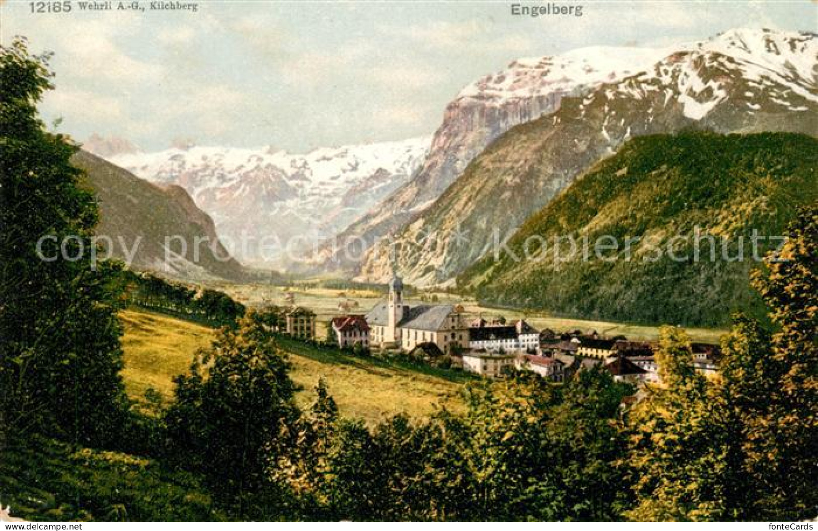 13014610 Engelberg OW Kloster Panorama Engelberg - Autres & Non Classés