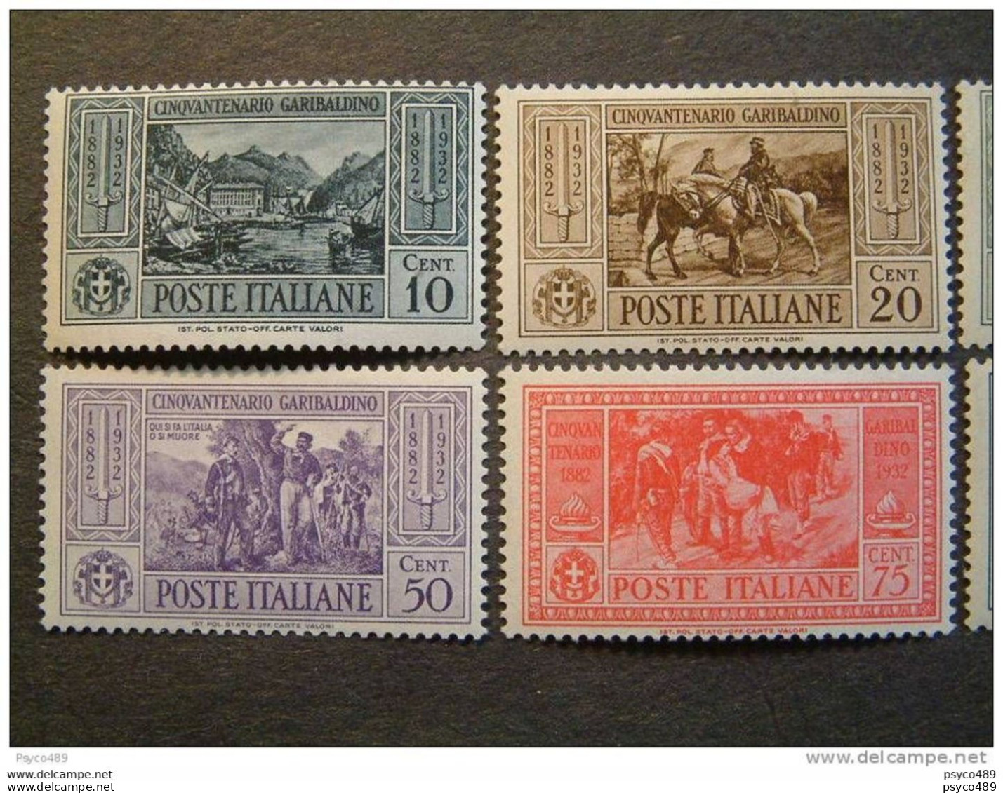 ITALIA Regno-1932- "Giuseppe Garibaldi" 8 Val. MNH** (4 Foto Descrizione) - Ungebraucht