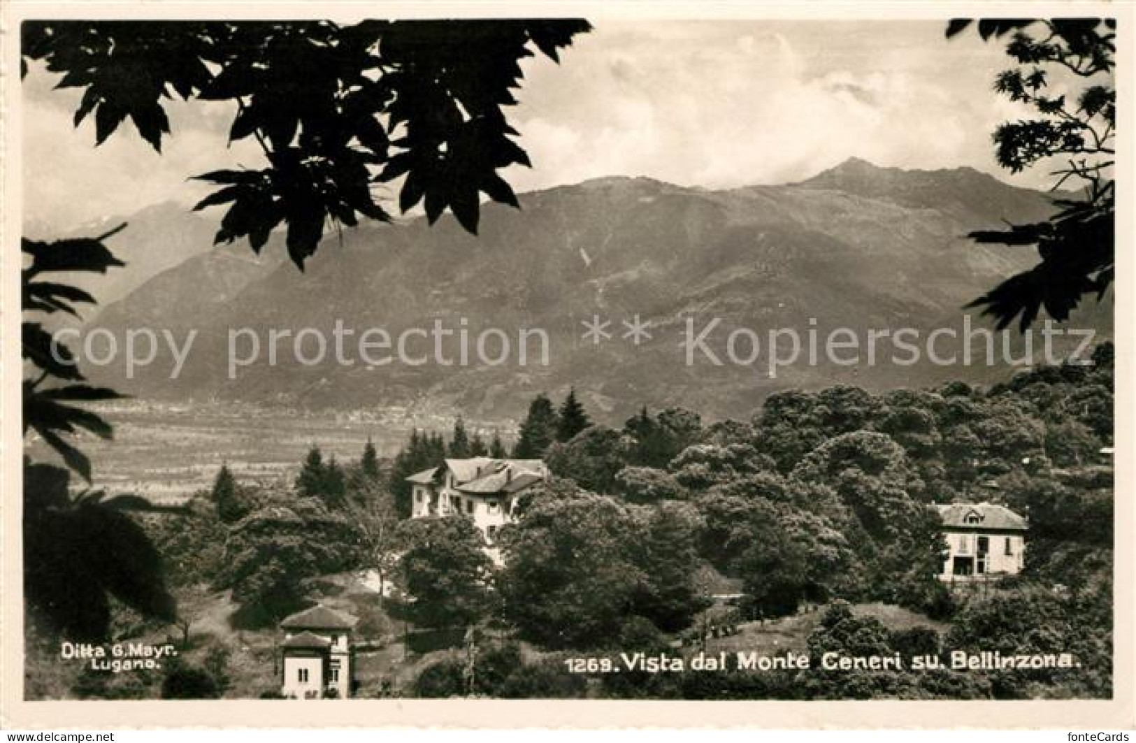 13014124 Bellinzona Vista Dal Monte Ceneri Bellinzona - Autres & Non Classés