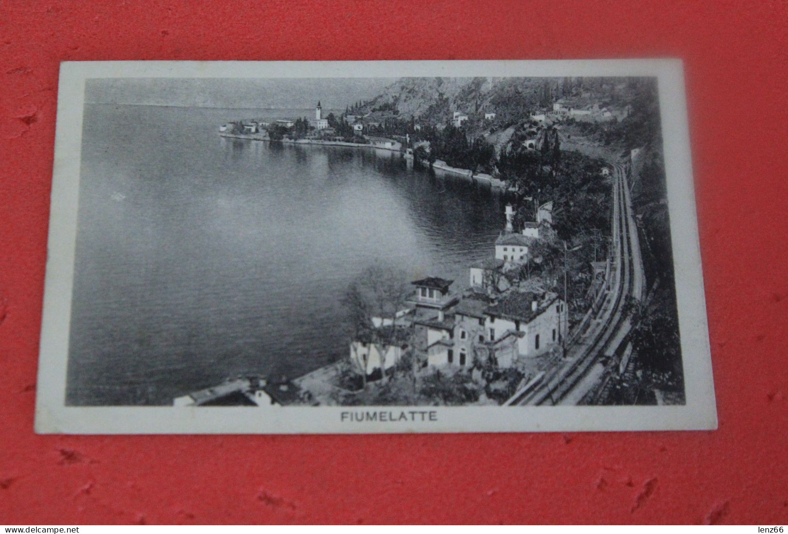 Lecco Fiumelatte Con La Ferrovia 1928 Ed. Lillia - Lecco