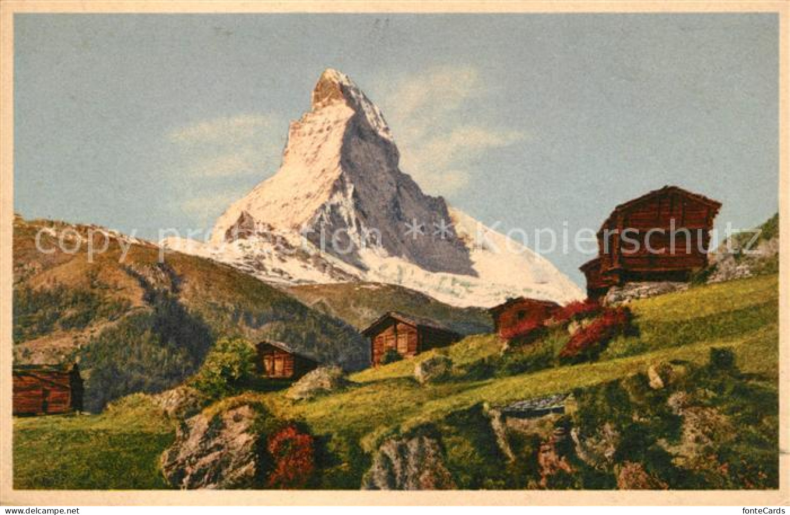 13014103 Matterhorn VS Le Cervin Walliser Alpen Berghuetten Matterhorn VS - Andere & Zonder Classificatie