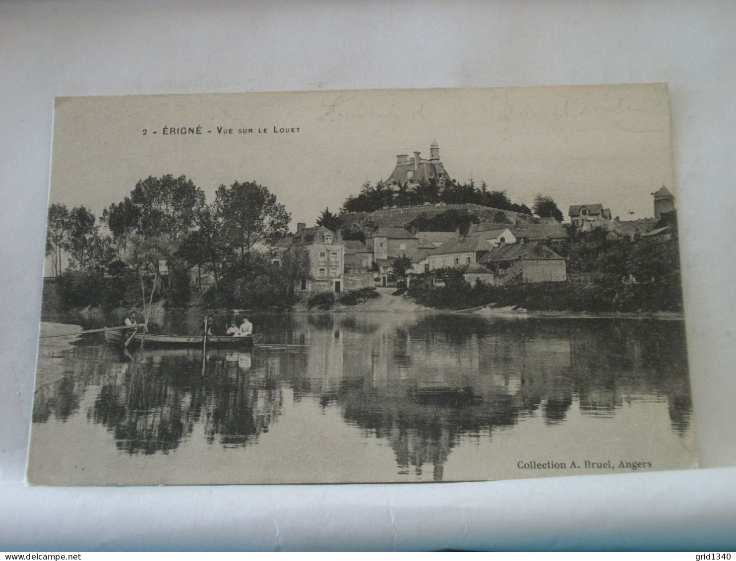 49 7958 CPA 1915 - 49 ERIGNE - VUE SUR LE LOUET - ANIMATION. BARQUE - Altri & Non Classificati