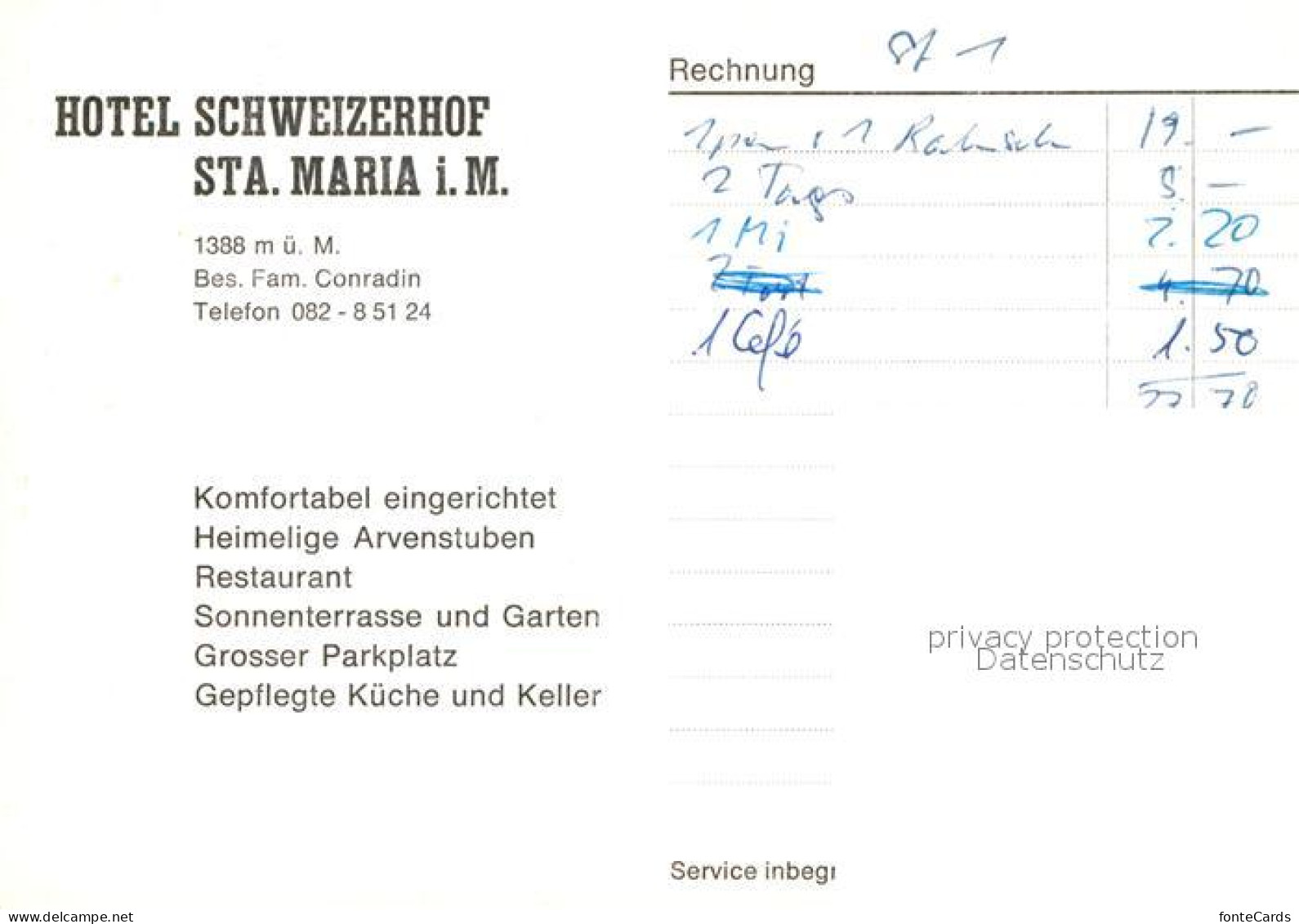 13013498 Sta Maria Muestair Hotel Schweizerhof Sta. Maria Val Muestair - Sonstige & Ohne Zuordnung