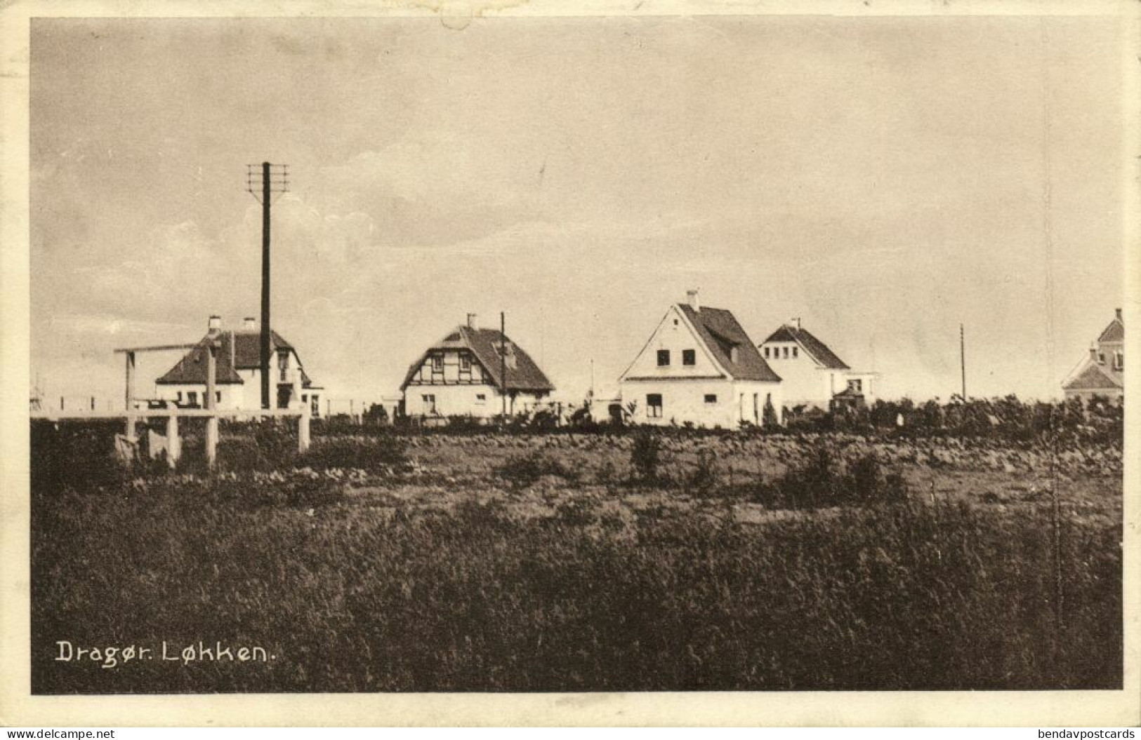 Denmark, DRAGØR, Løkken, Panorama (1920s) Postcard - Danemark