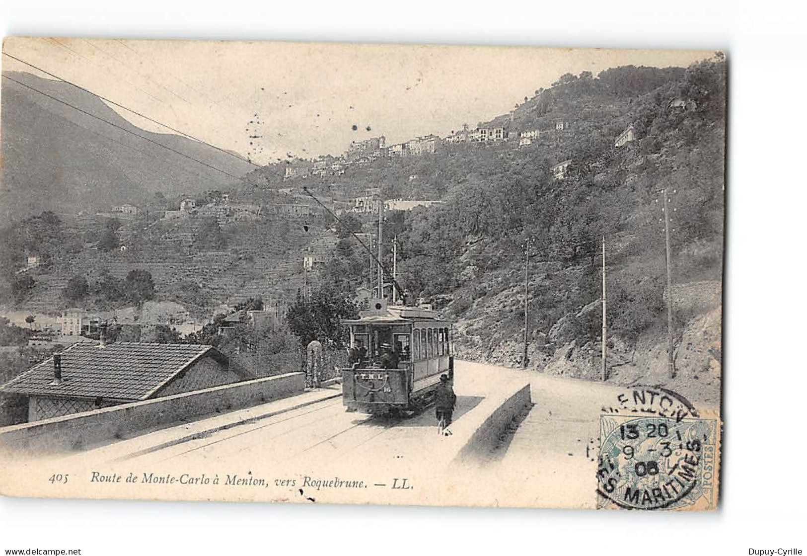 Route De MONTE CARLO à MENTON Vers ROQUEBRUNE - Très Bon état - Other & Unclassified