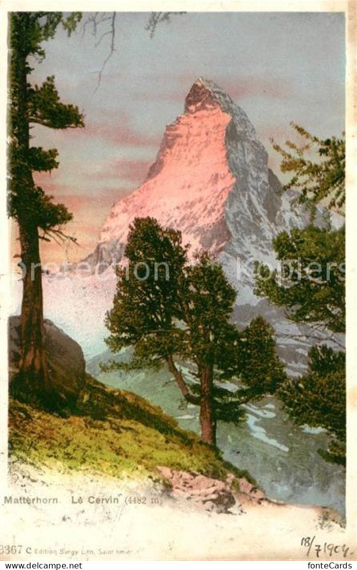 13010914 Matterhorn VS Gebirgspanorama Walliser Alpen Matterhorn VS - Andere & Zonder Classificatie