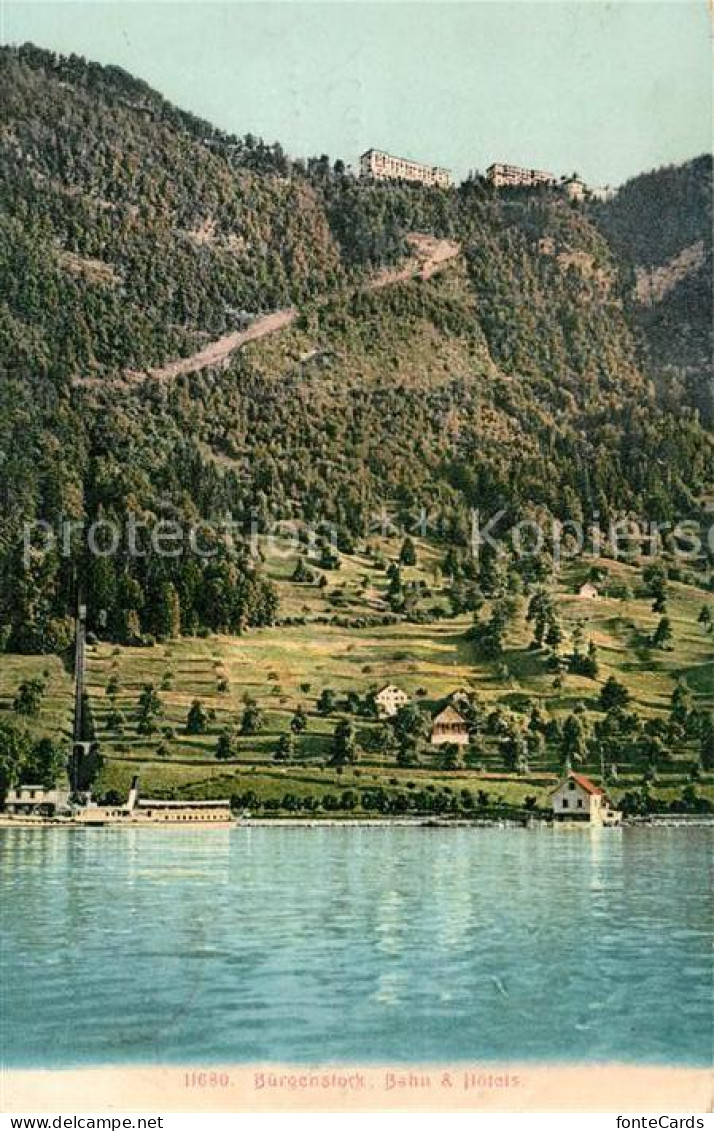 13010912 Buergenstock Vierwaldstaettersee Bahn Und Hotels Buergenstock - Altri & Non Classificati