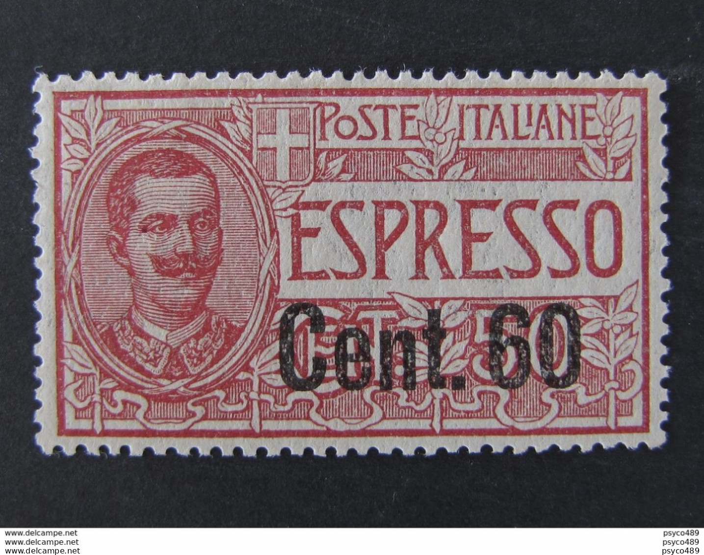 ITALIA Regno Espresso -1922- "Effigie" C. 60 Su 50 MLH* Ottimamente Centrato (descrizione) - Posta Espresso