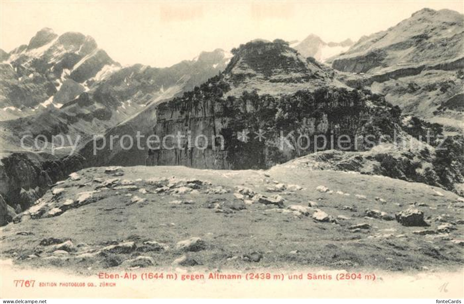 13010800 Ebenalp Blick Gegen Altmann Und Saentis Appenzeller Alpen Ebenalp - Sonstige & Ohne Zuordnung