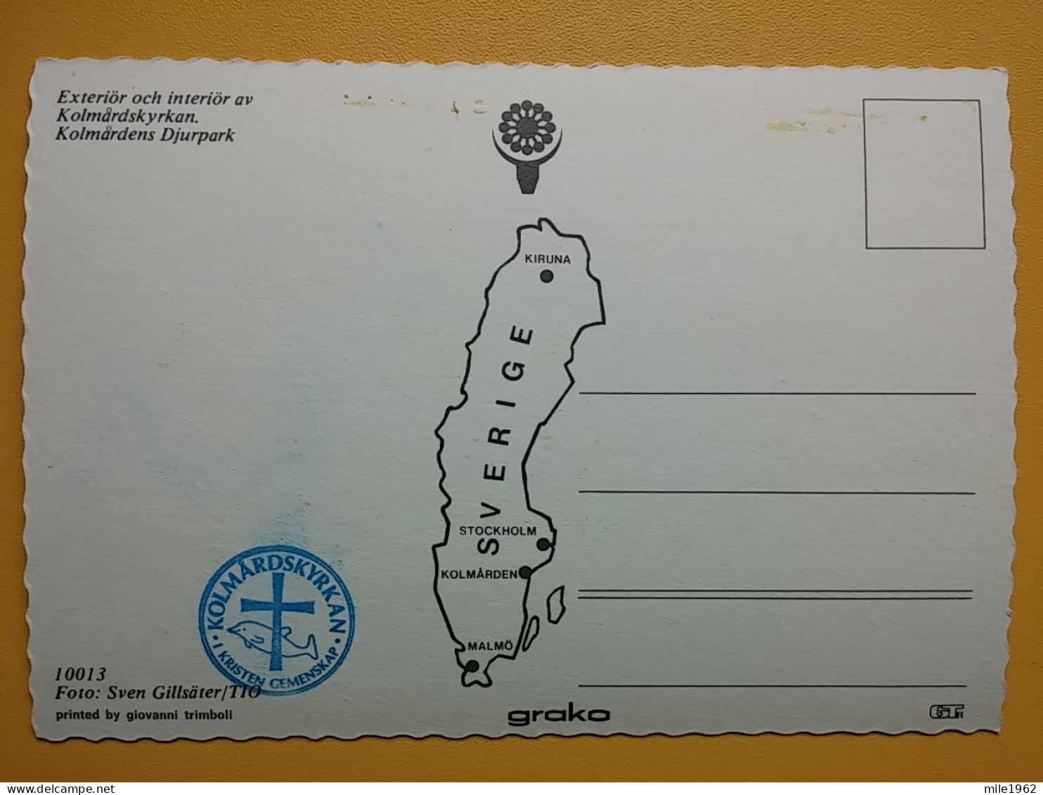 KOV 536-10 - SWEDEN, KOLMARDEN, KOLMARDSKYRKAN - Suède