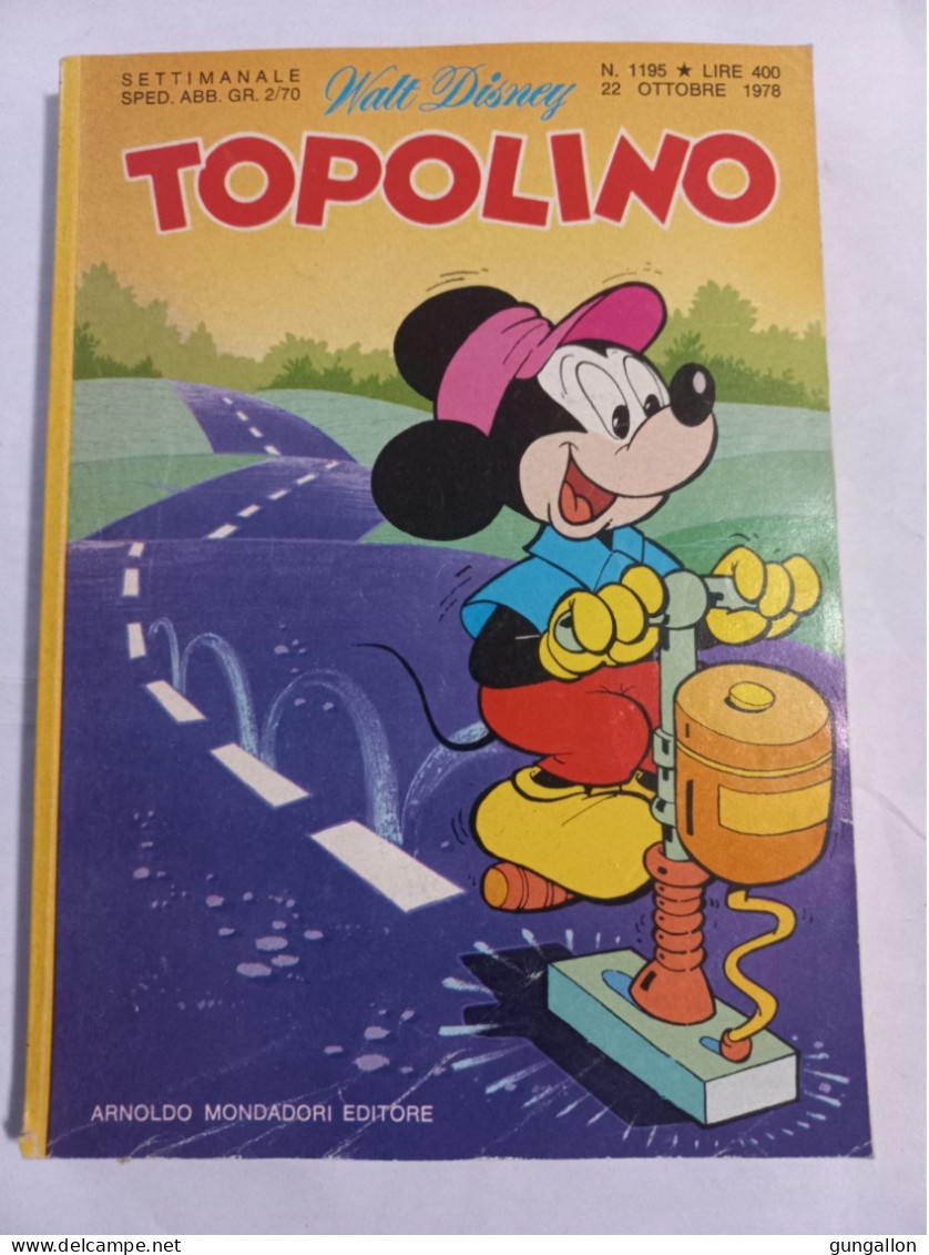 Topolino (Mondadori 1978)  N. 1195 - Disney