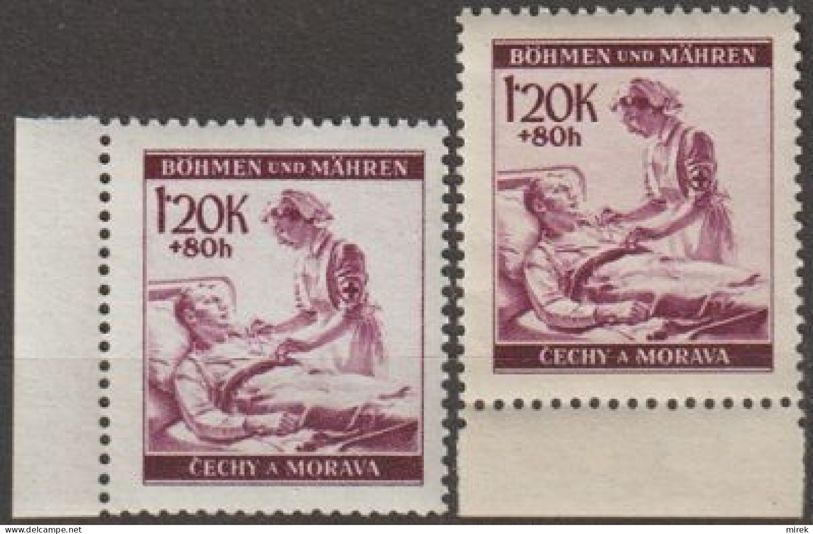 02/ Pof. 53, Border Stamps - Ongebruikt