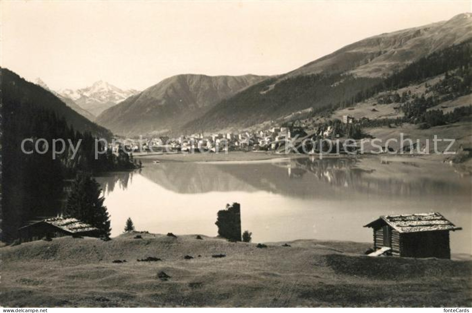 13010768 Davos GR Panorama Davosersee Alpen Davos Platz - Other & Unclassified