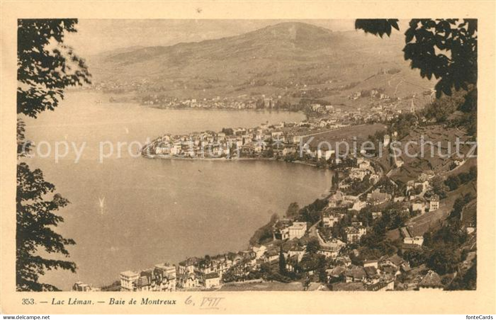 13010761 Lac Leman Genfersee Baie De Montreux Genfersee - Autres & Non Classés