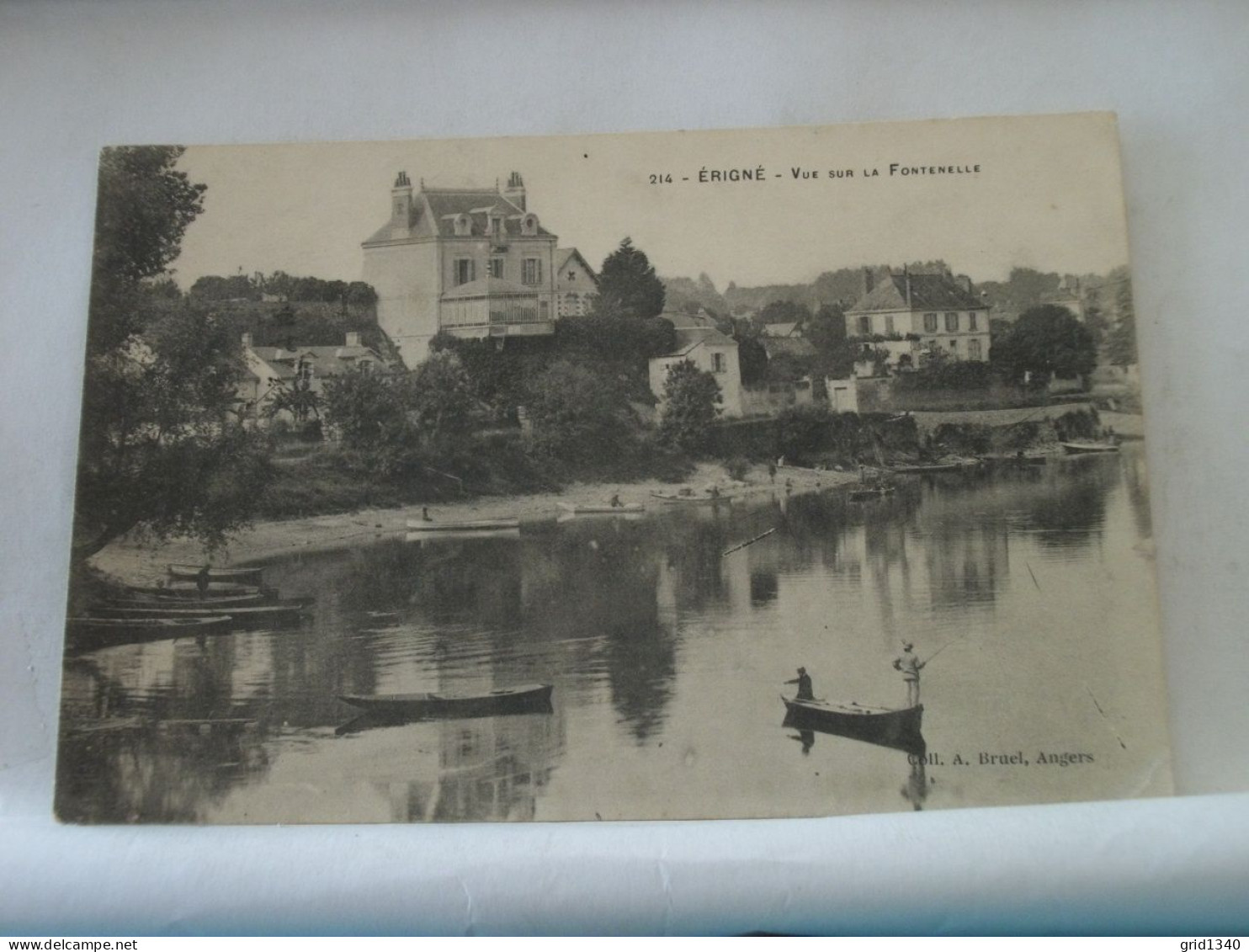 49 7954 CPA 1915 - 49 ERIGNE - VUE SUR LA FONTENELLE - ANIMATION. BARQUES. - Altri & Non Classificati