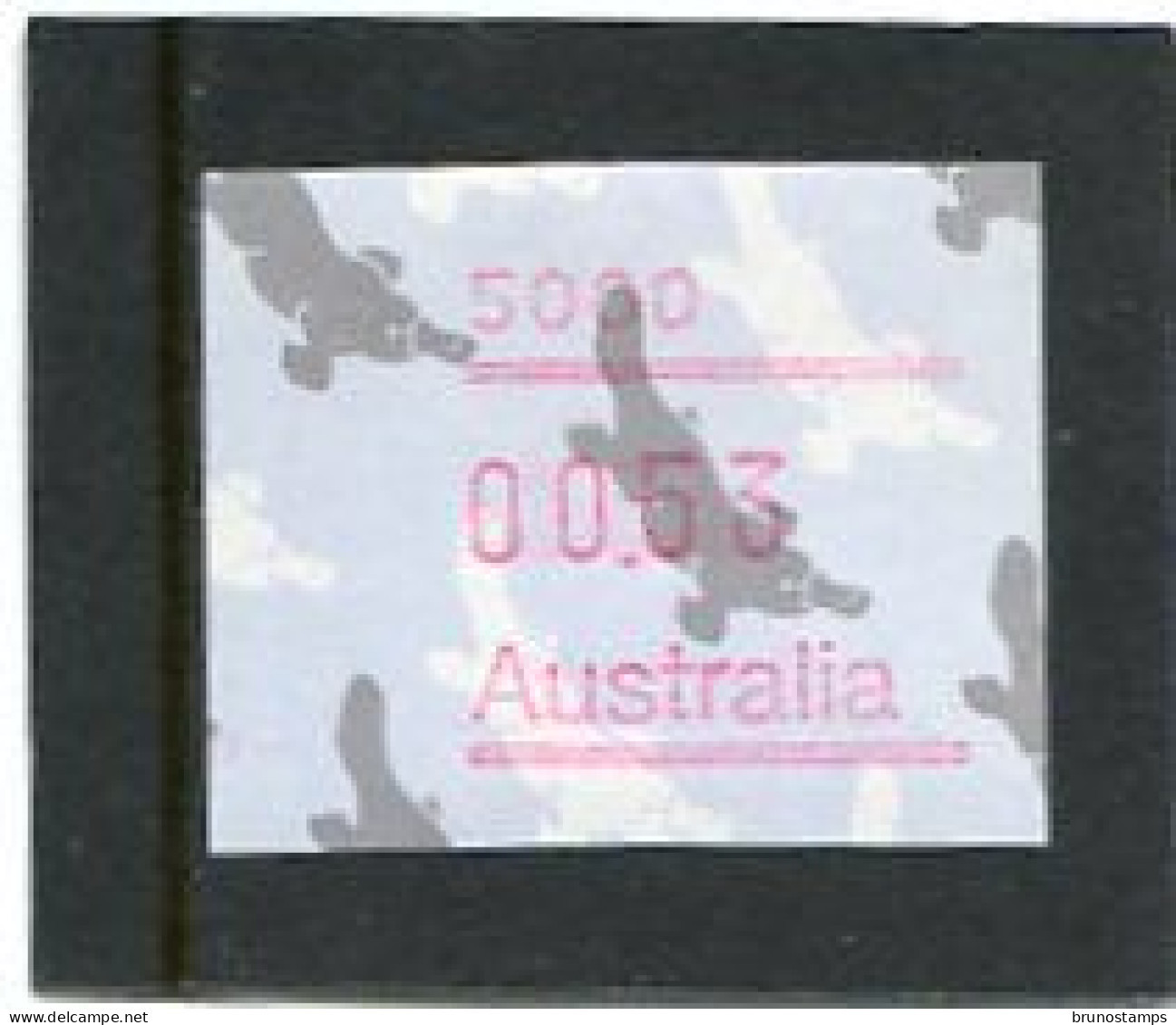 AUSTRALIA - 1987  53c  FRAMA  PLATYPUS  POSTCODE  5000 (ADELAIDE)  MINT NH - Timbres De Distributeurs [ATM]