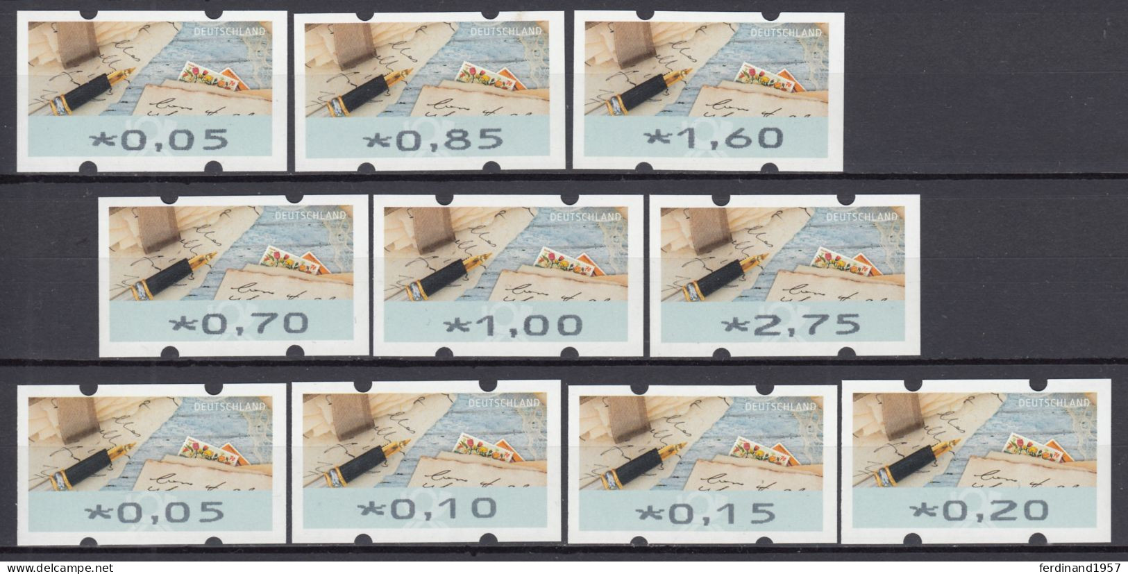 BRD 2022 Automatenmarken Mi.8-TS3+Ergenzungsmarken Mi.8-VS-3 Postfrische** Lot MNH - Nuevos