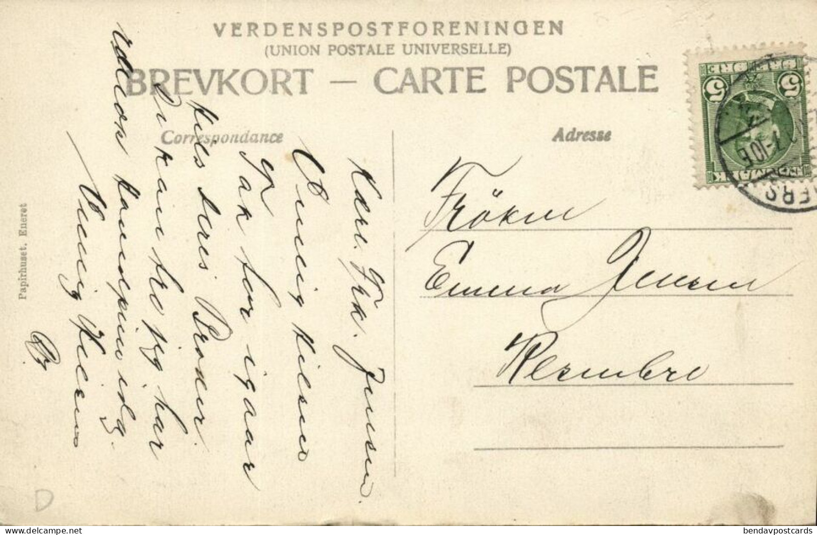 Denmark, RANDERS, Amtmandsboligen (1909) Postcard - Denmark