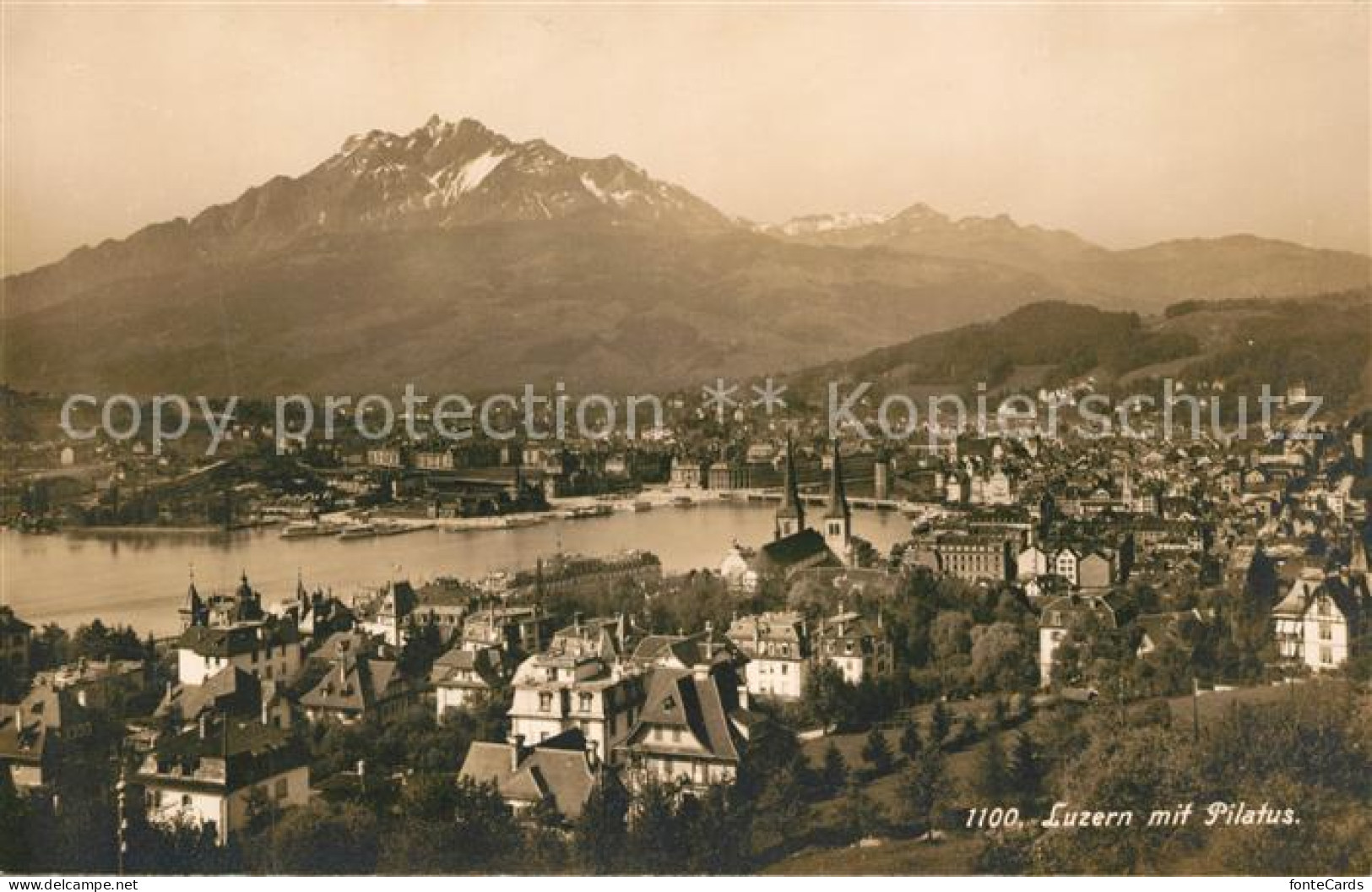 13009941 Luzern LU Fliegeraufnahme Mit Pilatus Vierwaldstaettersee Luzern - Autres & Non Classés