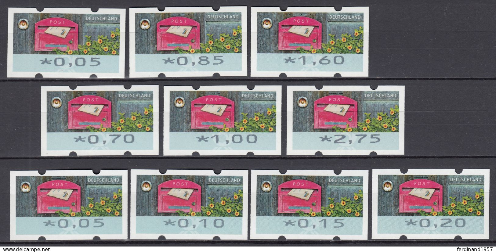 BRD 2022 Automatenmarken Mi.9-TS3+Ergenzungsmarken Mi.9-VS-3 Postfrische** Lot MNH - Unused Stamps