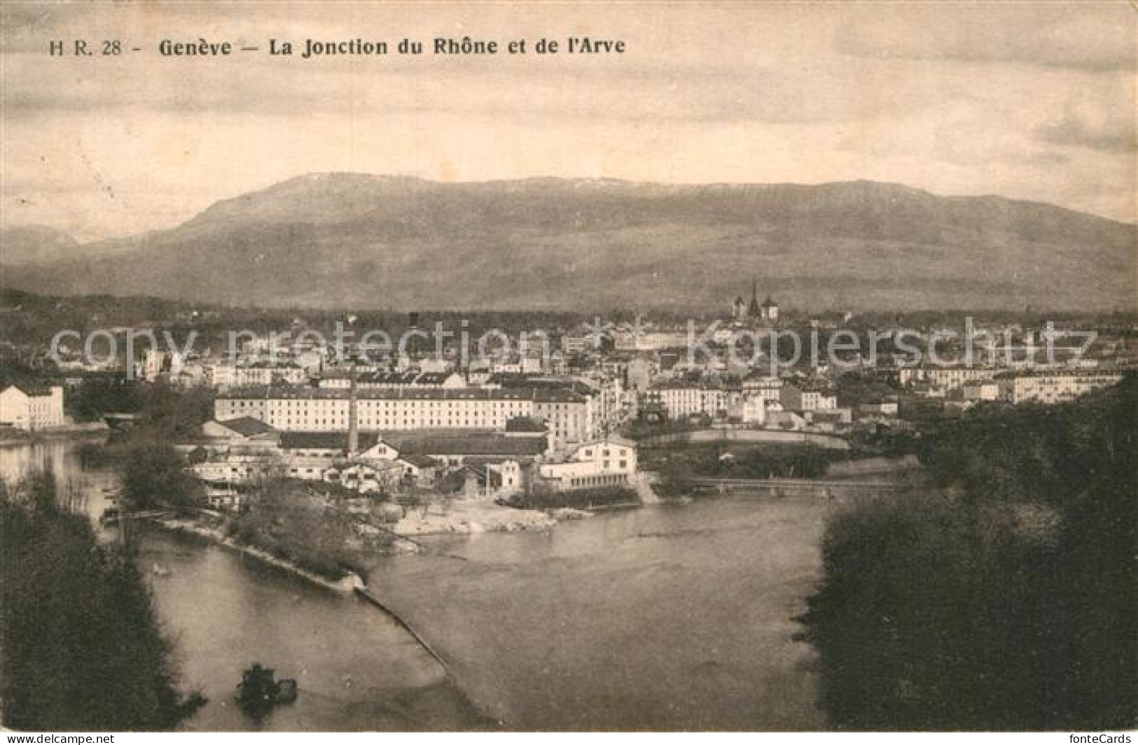 13009473 Geneve GE La Jonction Du Rhone Et De L Arve Geneve - Autres & Non Classés