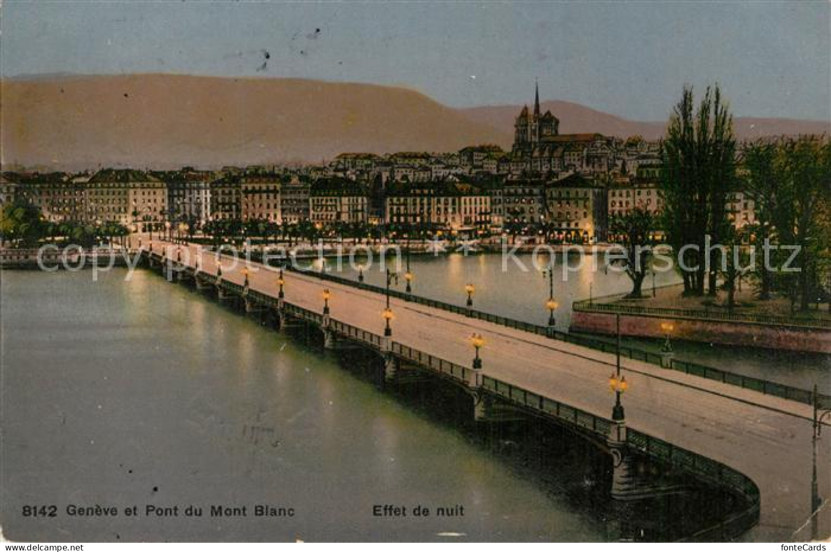 13008534 Geneve GE Et Pont Du Mont Blanc Geneve - Autres & Non Classés