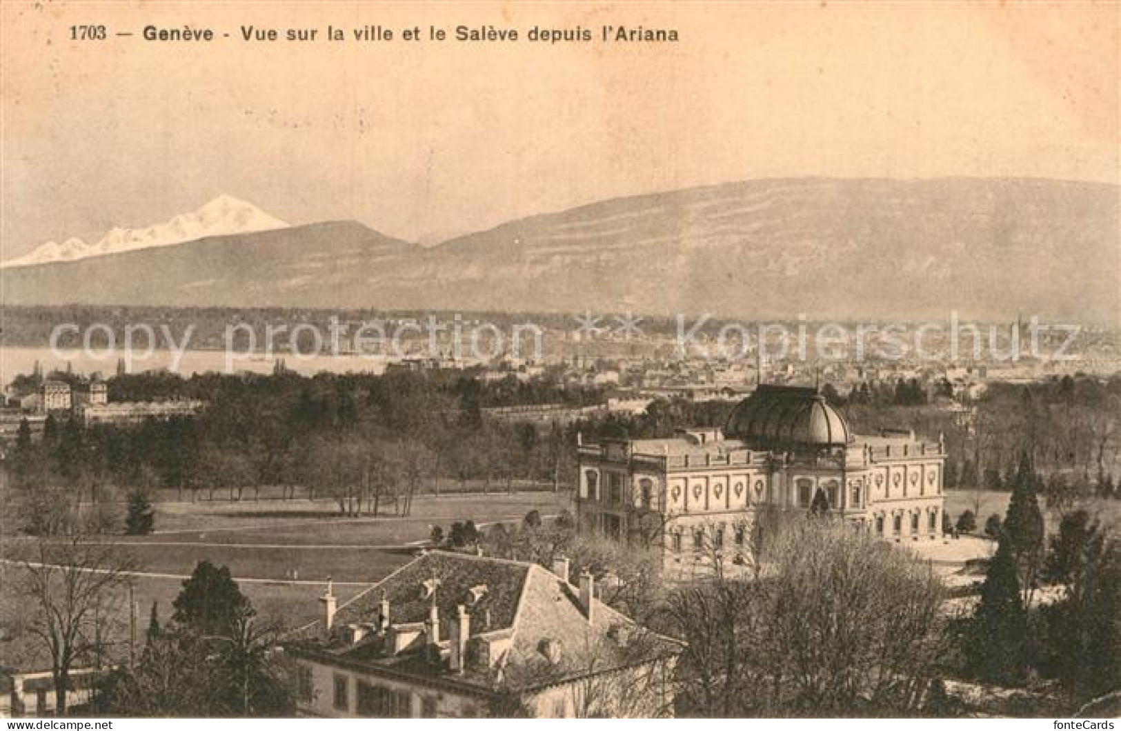 13008530 Geneve GE Et Saleve Depuis L Ariane Geneve - Sonstige & Ohne Zuordnung