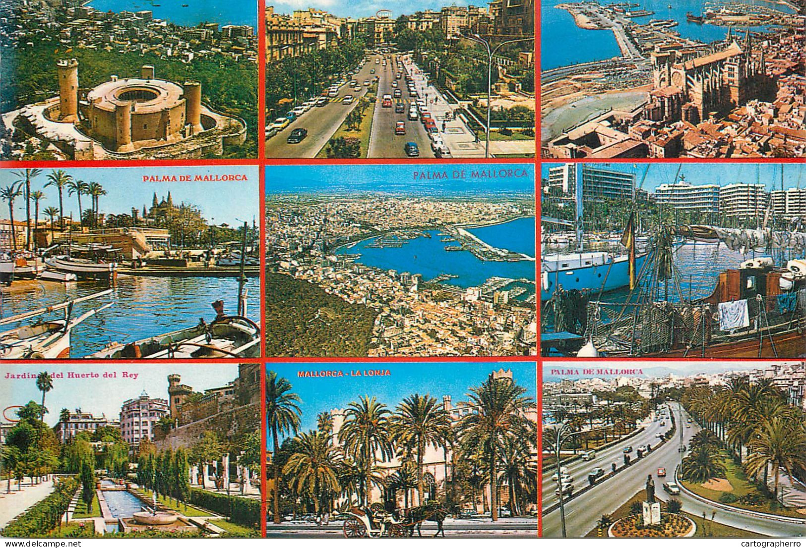 Navigation Sailing Vessels & Boats Themed Postcard Palma De Mallorca Harbour - Sailing Vessels