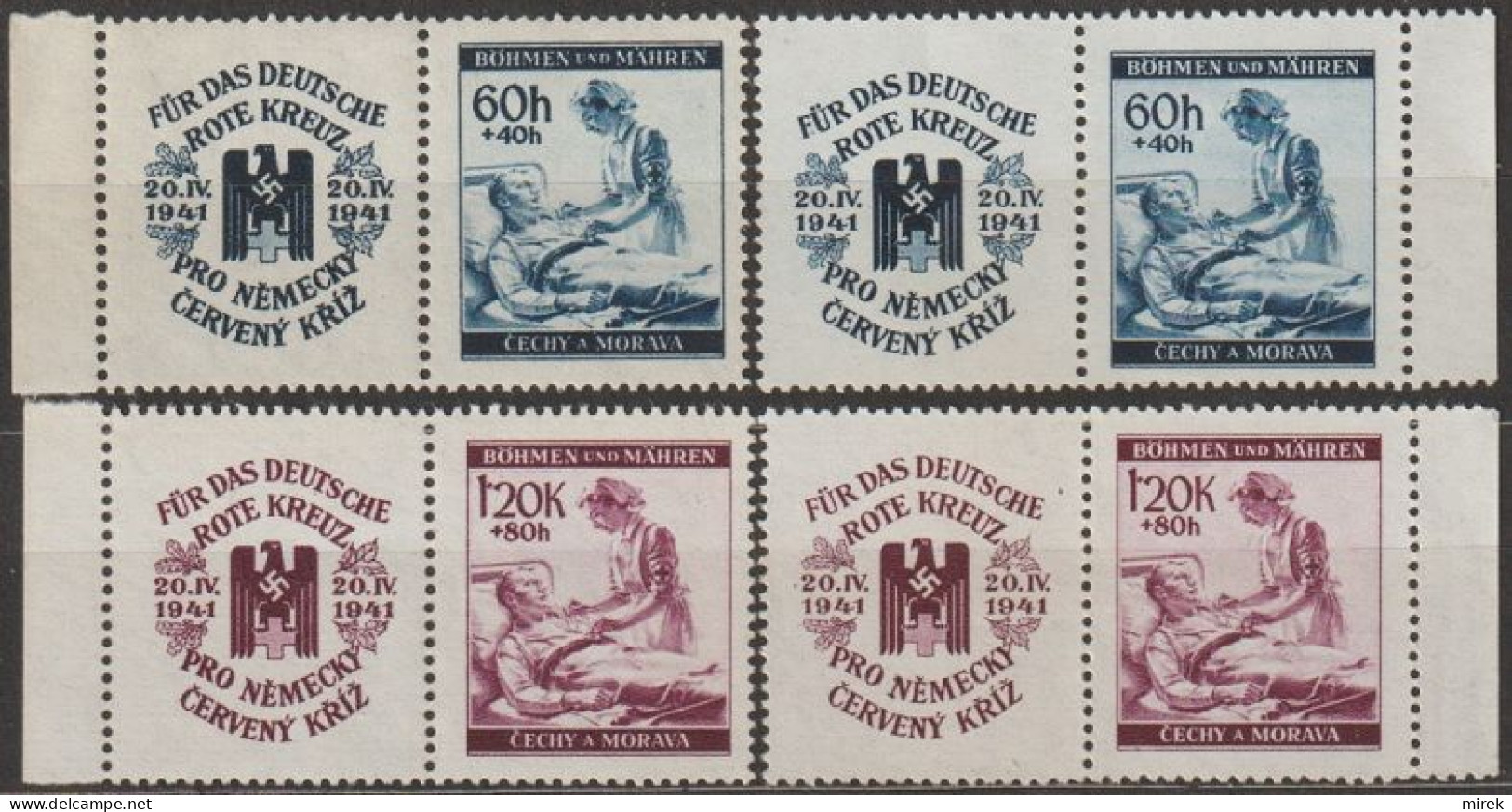 07/ Pof. 52-53, Border Stamps With Coupon - Ongebruikt