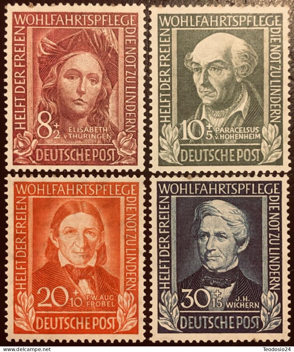GERMANY 1949  Michel 117-20 ** - Unused Stamps