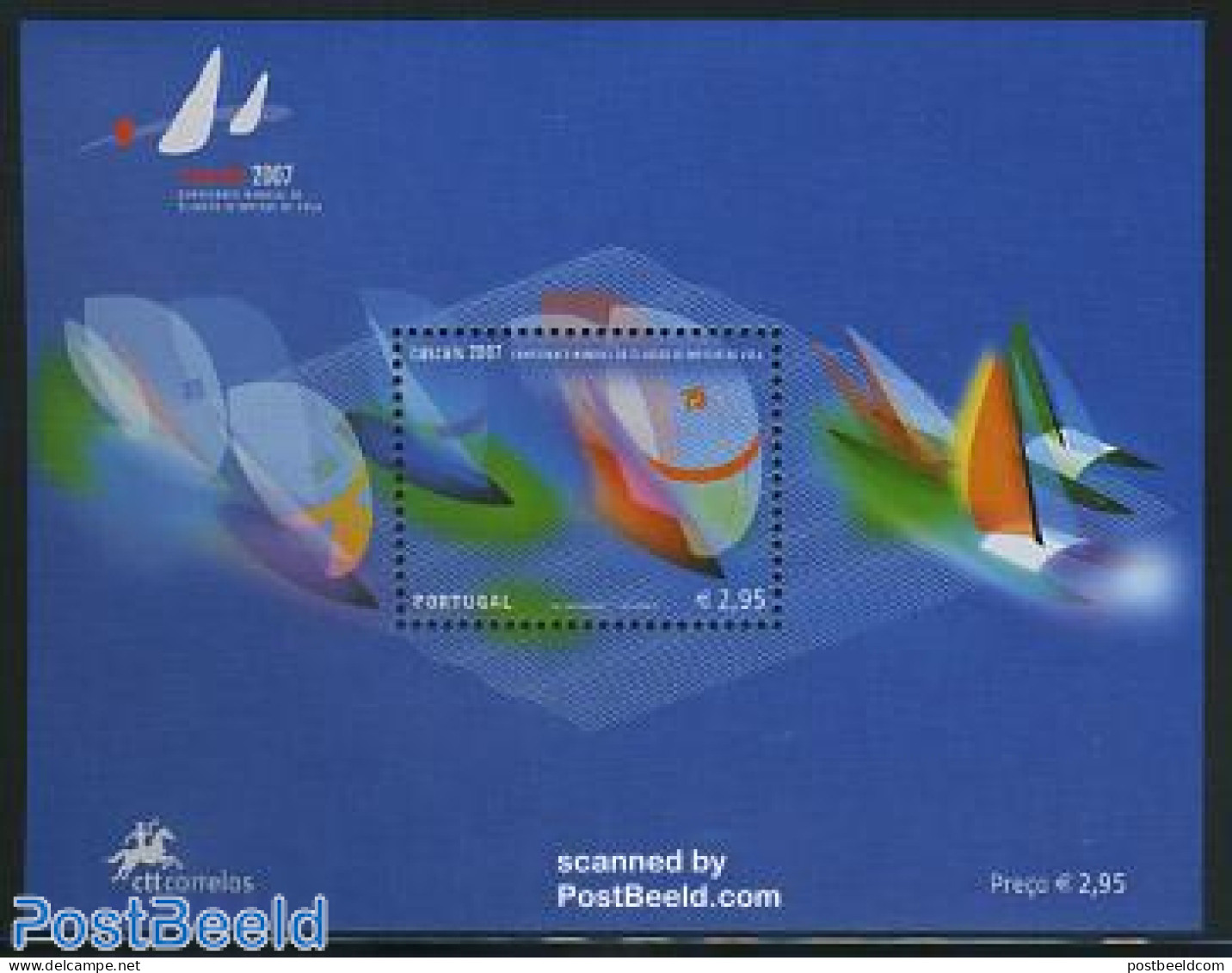 Portugal 2007 World Cup Sailing Cascais S/s, Mint NH, Sport - Transport - Sailing - Sport (other And Mixed) - Ships An.. - Unused Stamps