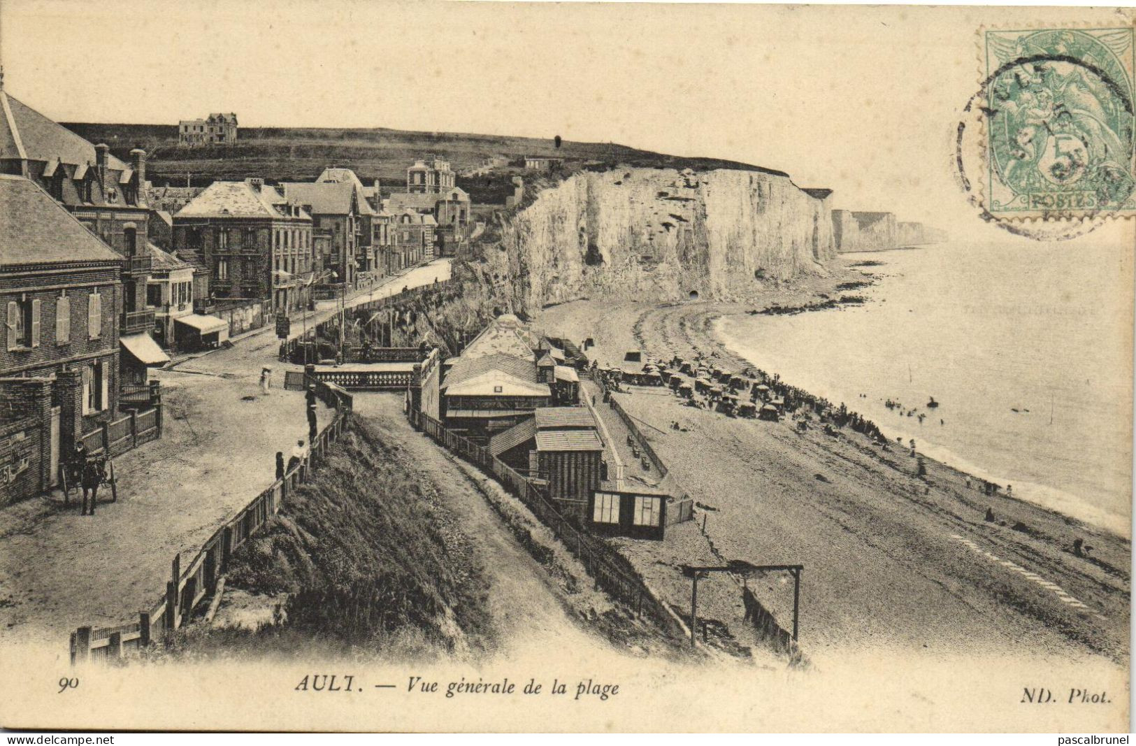 AULT - VUE GENERALE DE LA PLAGE - Ault