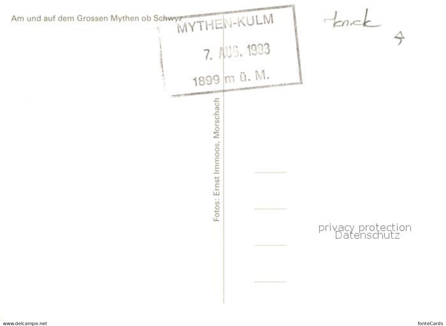 13004044 Mythen SZ Am Und Auf Dem Grossen Mythen Mythen SZ - Autres & Non Classés