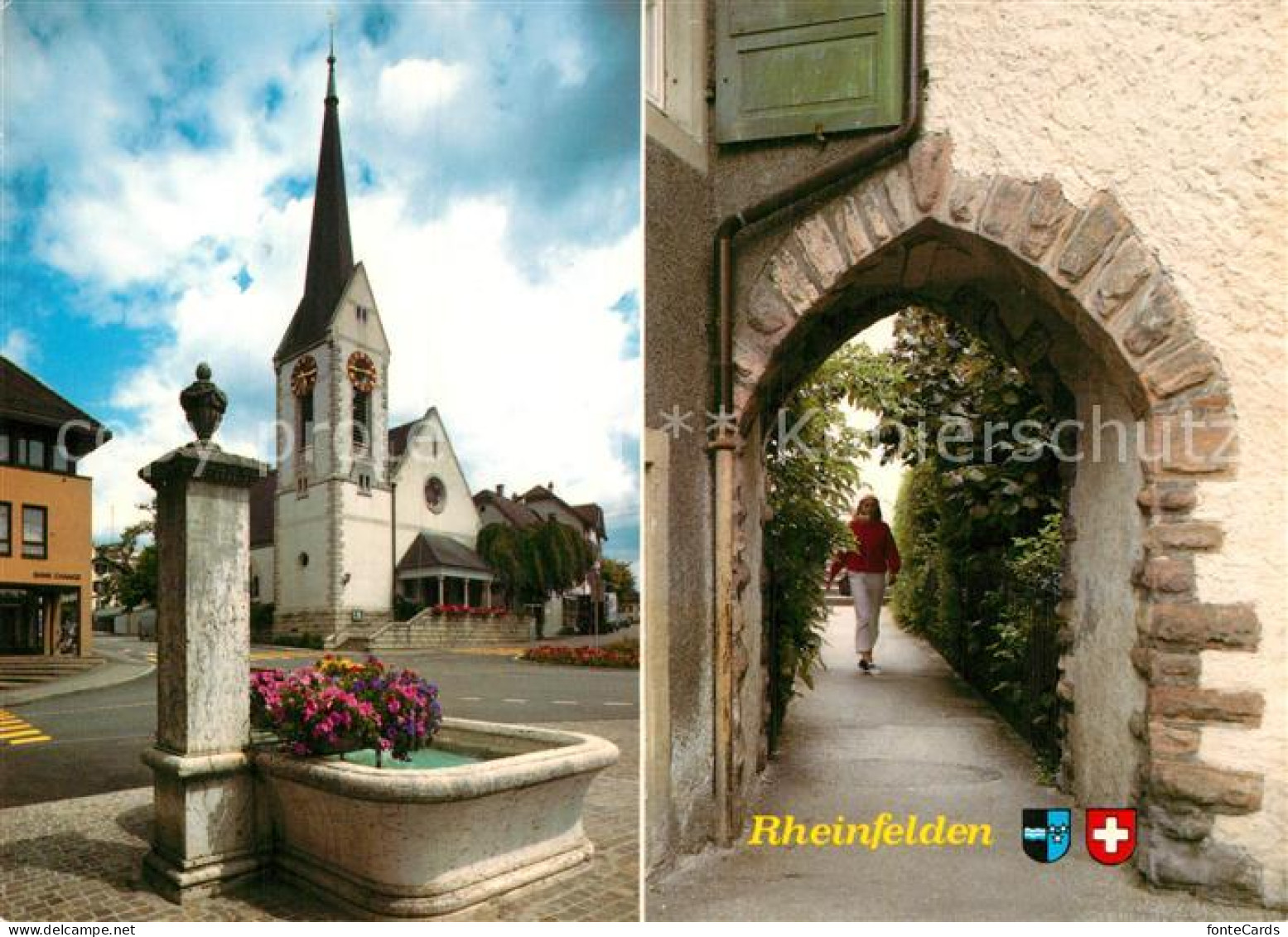 13004010 Rheinfelden AG Bunnen Kirche Tor Rheinfelden AG - Sonstige & Ohne Zuordnung