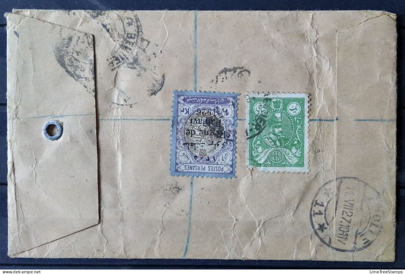 IRAN 1927 Registered Letter To Zwolle NLD Via Bombay - Irán