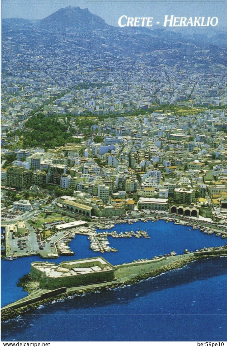 GRECE CRETE HERAKLIO  VUE AERIENNE - Grecia